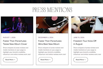 build music website for artists, djs, bands, podcasts on wordpress or bandzoogle