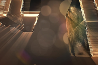 make gorgeous 3d gold logo intro animation