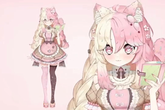 design and rig live2d model, vtuber model, vtuber avatar, live2d vtuber model