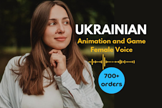 record ukrainian female character voice over