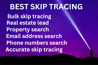 do skip tracing for USA,bulk skip tracing,llc skip tracing for real estate
