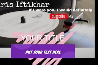 make stunning youtube intro and outro in HD quality