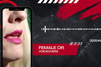 make realistic male or female voiceovers