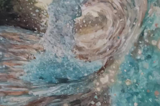 paint a picture with pencils, aquarelle or gouache