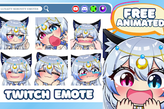 create custom emotes, animated emotes, sub badges, or bulk for twitch, stream