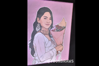 create the best cartoon canvas gift