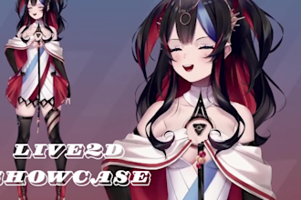 design and rig live2d vtuber model 2d vtuber model vtuber commission 2d anime