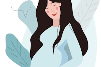 draw a minimal cute, simple illustration