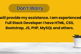fix html, css, php, javascript , react errors, bugs issues