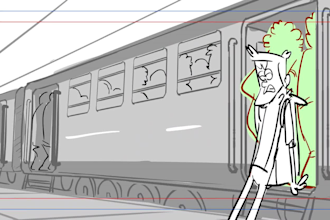 deliver professional 2d storyboard and animatics for animation, ads or movies