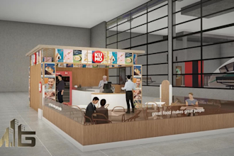 design a 3d trade booth, exhibition stand, stall, booth, or kiosk