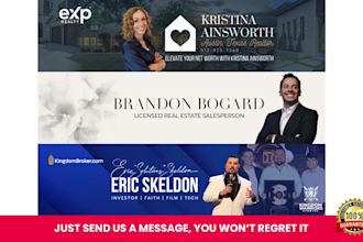 design a professional linkedin banner and logo for your brand