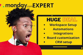setup and automate monday workspace for project management