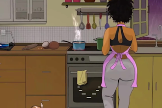 do 2d short film anime fighting, 2d cartoon character, 2d animated music video