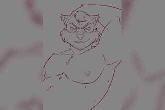 draw furry art, furry character, furry oc