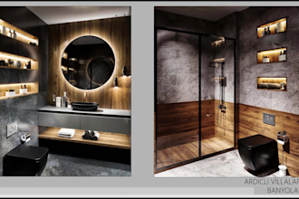 do interior designs and present them with realistic renders