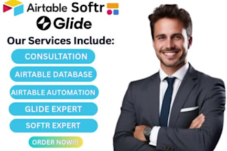 convert google sheet to glide database, softr airtable, adalo