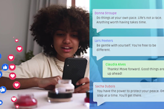 create text messages chat animation