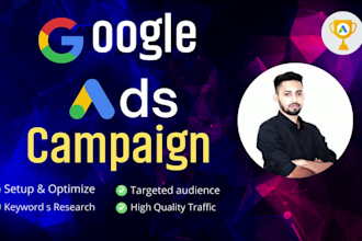 setup and manage an effective google ads adwords PPC campaign