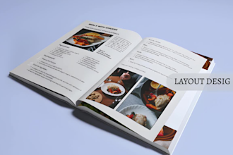format and design cookbook and recipes book