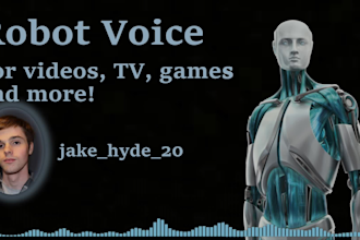 do a robot voiceover for any project