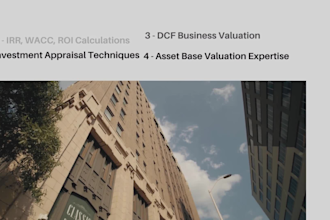 do financial analysis, financial model, projections, dcf, ratio, npv, wacc, irr