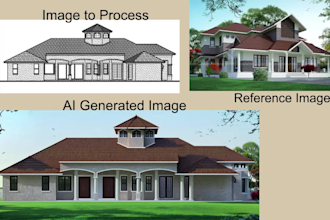 transform autocad 2d drawings into a realistic 3d ai image