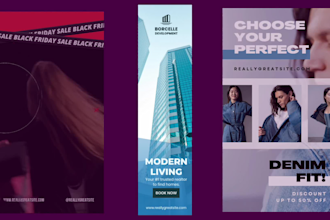 design custom animated web banner ads and social media ads