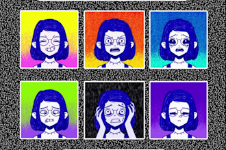 draw an animated omori styled portrait for you