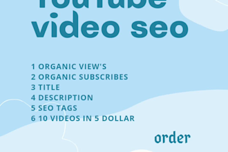 do organic video seo