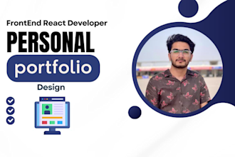 create personal business portfolio reactjs,nextjs  responsive