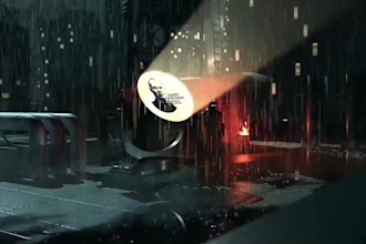 create batman searchlight style birthday video for you