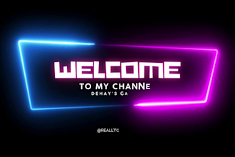 custom intro animation for blogs, podcasts, games, youtube and twitch