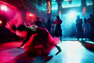 create an ai cyberpunk trap or hiphop music video with epic style