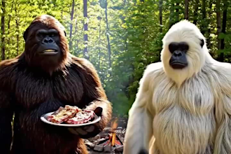 create hilarious viral ai bigfoot vlog videos for tiktok youtube reels or shorts