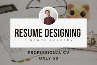 do high resolution professional cv designing for lower cost
