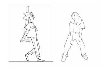 draw line art animation 2d line art illustration comic  line art