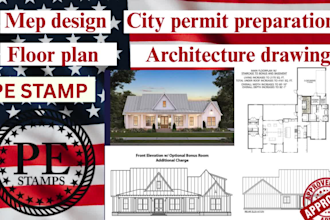draw review,stamp california and florida architectural drawings, USA city permit