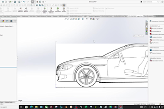 design cad models from blueprints and sketches in solid works