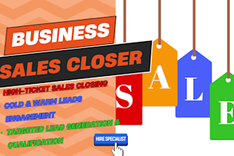 close business deals, be high ticket sales closer, salesperson virtual assistant