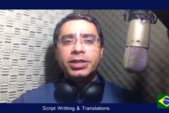 record professional voiceovers in portuguese from brazil