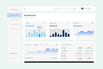 design a dashboard in figma