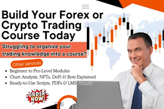 create elearning forex trading crypto course videos and trading course content