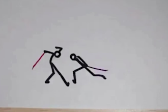 animate a 2d fighting stick figure stick figure animation stickman animation