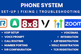 setup call routing voip ivr a2p 10dlc dialpad ghl ringcentral aircall 8x8 vonage