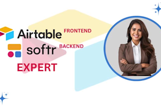 develop client portal, airtable database, web app, automation, softr expert