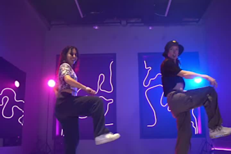 create energetic tiktok shuffle dance, shufle dance video to elevate your music