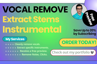 create ringtone, remove vocals, instrumental