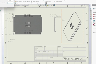 design sheet metal 3d cad, drawings and dxf for lasercut