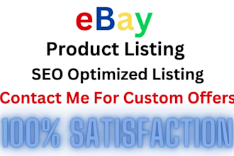do ebay listing, ebay lister, ebay product listing, ebay SEO
